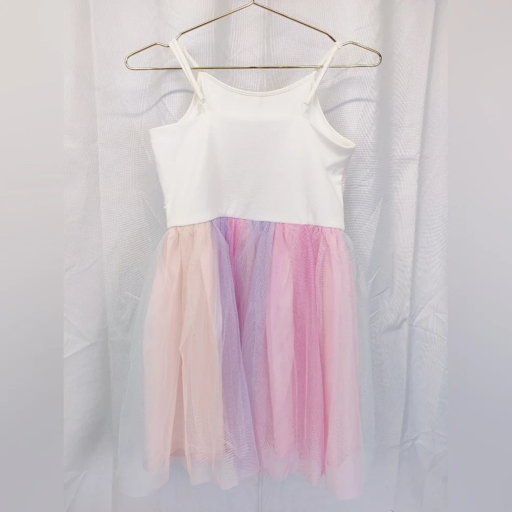 Gymboree Summer Romper Little Girls Sz Large 10 - 12 + FREE Cat Jack Tulle Dress